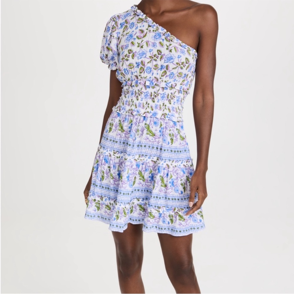 Playa Lucila Floral One Shoulder Mini Dress